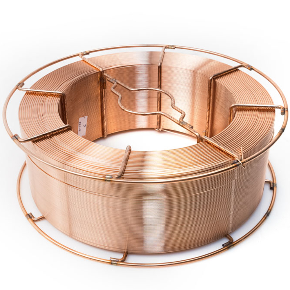 Проволока омедненная КЕДР Св-08Г2С-О Ø 1,0 мм (каркас кат. 15 кг ...