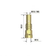 Адаптер контактного наконечника Fubag M10х60 мм (5 шт.) [FB.TA.M10.60]