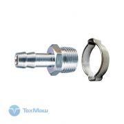 Переходник 1/8"M - елочка 8 мм (с обжимным кольцом 8х13 мм) блистер Fubag 180267 B Переходник 1/8"M - елочка 8 мм (с обжимным кольцом 8х13 мм) блистер Fubag 180267 B