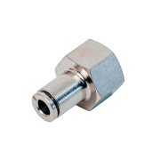 Фитинг прямой латунный NBPT NPCFT 04‑M6*1 (внутр. резьба M6*1)