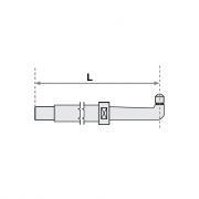 Нижнее плечо прямое O 30 х 800мм для серии SG 8‑12‑18‑25 Fubag [31032]