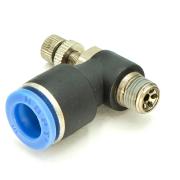 Регулятор расхода воздуха L‑образный NSC 10‑01 (R1/8")