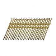 Реечные гвозди 21 градус 3.8x110 мм гладкие / 1500 шт // Mainpack