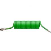 Шланг спиральный с быстросъемным соединением, 8/12мм, 5м, ECO, (AHU‑0580)