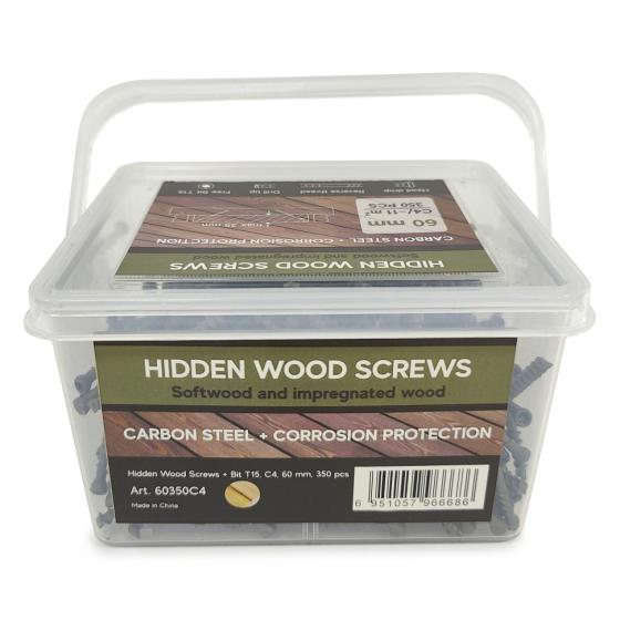 Саморезы Hidden Wood Screws C4 60 mm 350 шт