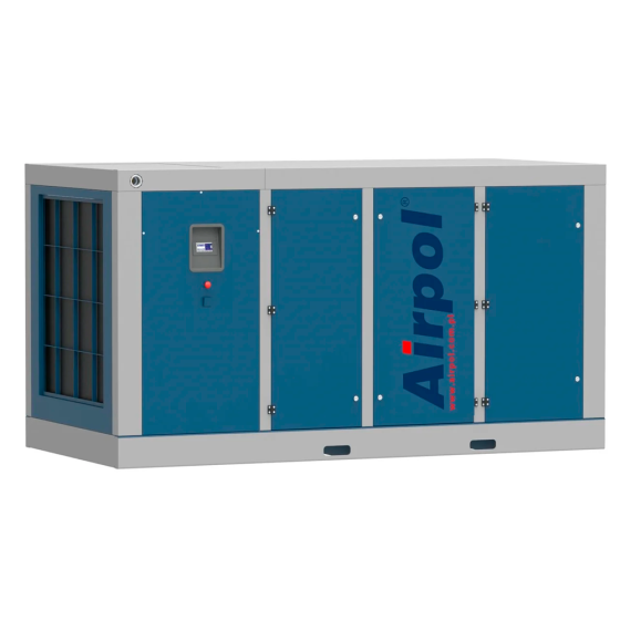 Винтовой двухступенчатый компрессор Airpol BS 200, 8 бар, безмасляный