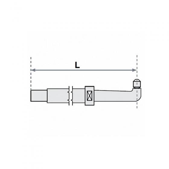 Нижнее плечо прямое O 40 х 800мм для серии SG 36-42 Fubag [31056]