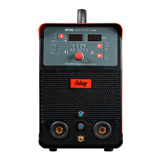 Инвертор сварочный FUBAG INTIG 320 T W DC PULSE + горелка FB TIG 26 5P 4м