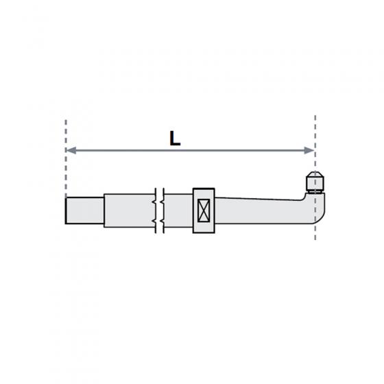 Нижнее плечо прямое O 22 х 300мм для серии SG 4-6 Fubag [38928]