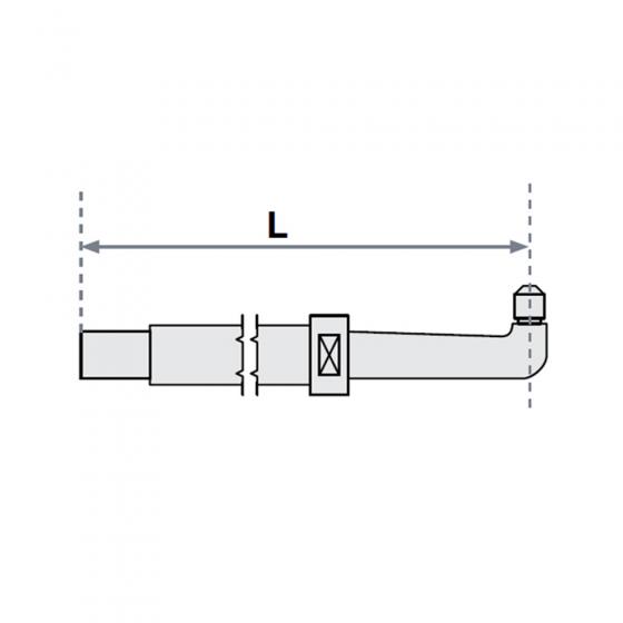 Нижнее плечо прямое O 22 х 400мм для серии SG 4-6 Fubag [38929]