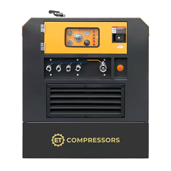 Дизельный винтовой компрессор ET-Compressors ET SD-390S-10 бар