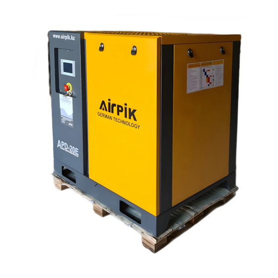 Компрессор винтовой AirPIK APD-20E (2,1 куб.м, 10 бар, с частотным приводом+двиг.PM)