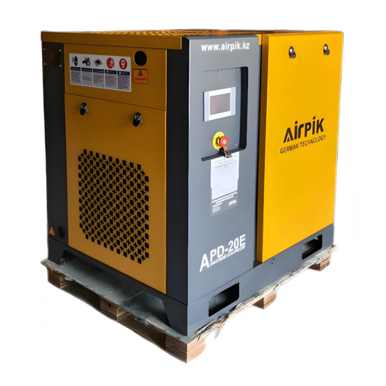 Компрессор винтовой AirPIK APD-20E (2,1 куб.м, 10 бар, с частотным приводом+двиг.PM)