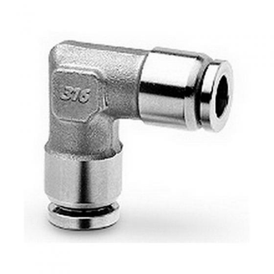 Фитинг цанговый L-образный под Ф12 (Steel) Camozzi X6550 12
