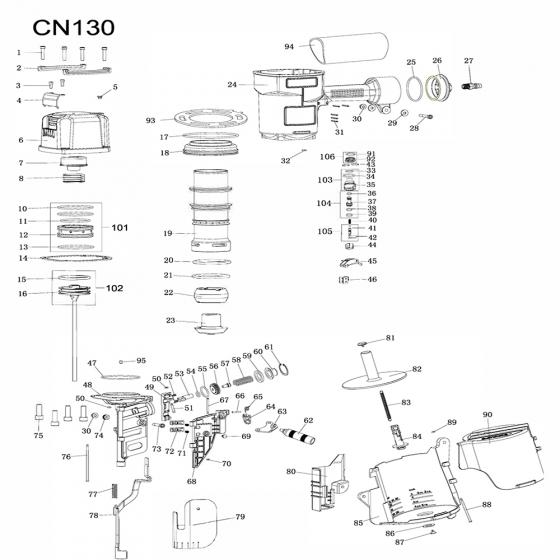 Бампер наружный (№23) для FROSP CN-130