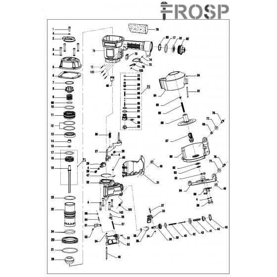 Корпус пускового механизма (№60) для FROSP CRN-45C