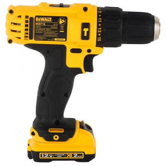 Аккумуляторная ударная дрель-шуруповерт DEWALT DCD716D2