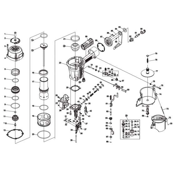 Уплотнение цилиндра (№16) для Freeman CN-90 [Cylinder Sealing Co]