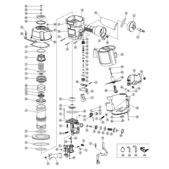 Амортизатор (муфта) (№54) для FROSP CN-80