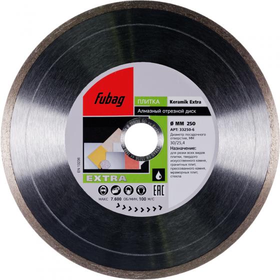 Алмазный отрезной диск Fubag Keramik Extra D250 мм/ 30-25.4 мм [33250-6]