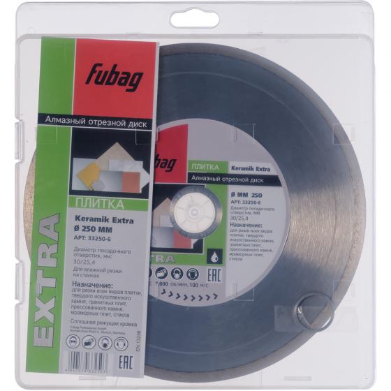 Алмазный отрезной диск Fubag Keramik Extra D250 мм/ 30-25.4 мм [33250-6]