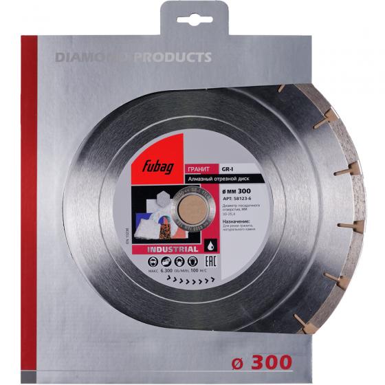 Алмазный отрезной диск Fubag GR-I D300 мм/ 30-25.4 мм [58123-6]