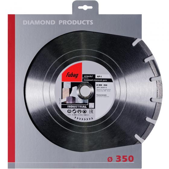 Алмазный отрезной диск Fubag AP-I D350 мм/ 25.4 мм [58341-4]