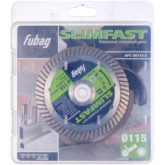 Алмазный отрезной диск Fubag Slim Fast D115 мм/ 22.2 мм [80115-3]