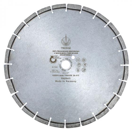 Алмазный диск по асфальту Техком КРА-400П