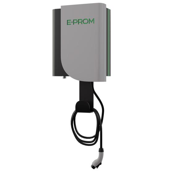 Зарядная станция переменного тока для электромобилей E-PROM 7 (навесная, 7кВт, 32А)