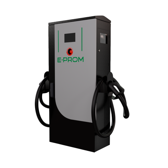 Зарядная станция постоянного тока для электромобилей E-PROM 60 (напольная, 60кВт, 150А)
