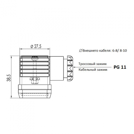 Электроразъем для реле давления и температуры IP65 (3900200)