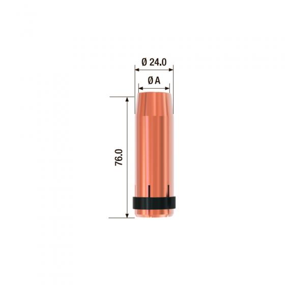 Газовое сопло Fubag HD D=16.0 мм FB 500 (5 шт.) [FB500.N.16.0_HD]