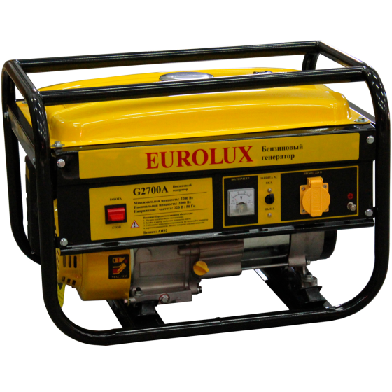 Электрогенератор бензиновый G2700A Eurolux