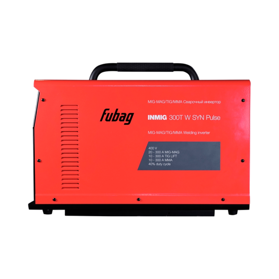 Сварочный полуавтомат FUBAG INMIG 300T W SYN PULSE + горелка FB 400 3 м