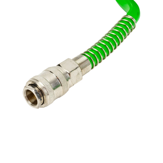 Шланг спиральный с быстросъемным соединением, 8/12мм, 10м, ECO, (AHU-1080)