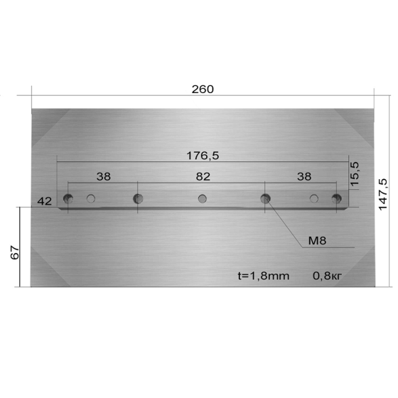 Лопасти для TSS DMD800, DMD1000 (комплект из 4 шт.)