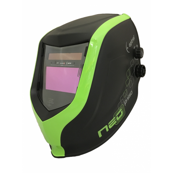 Optrel p550 NEO маска с автоматическим светофильтром (черно-зеленый корпус без боковых пластин)
