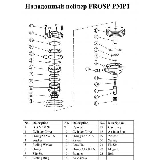 Кольцо 53.5*2.6 (№3) для FROSP PMP-1