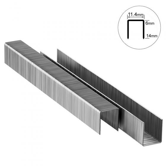 Скоба тип 53-12 мм для мебельного степлера Matrix заостренные, 1000 шт ...